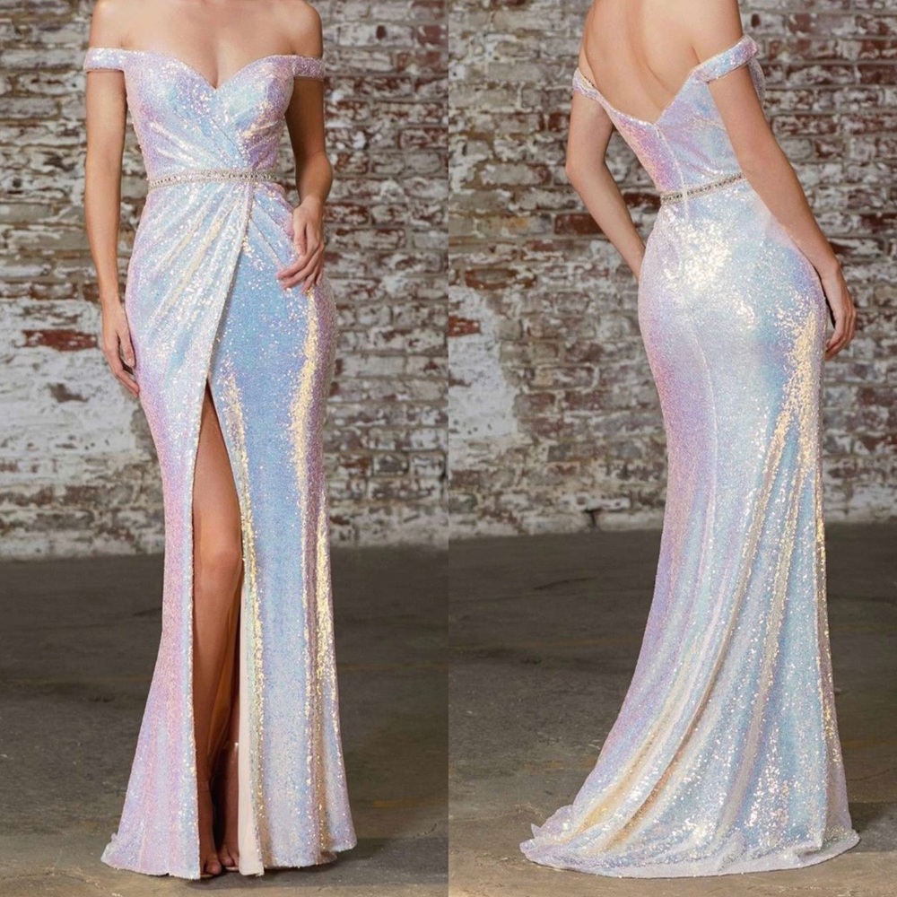 Iridescent Sequin Gown